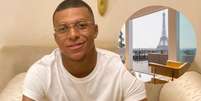 Mbappé vive em cobertura milionária em Paris.  Foto: Reprodução, Instagram/ Divulgação / Purepeople