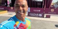 Cafu está no Catar acompanhando a Copa do Mundo  Foto: Lance!