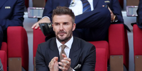 David Beckham marca presença no estádio do Catar para ver estreia da Inglaterra na Copa do Mundo  Foto: Reuters/Carl Recine