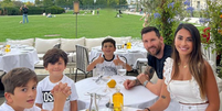 Messi em fam&iacute;lia   Foto: Instagram 