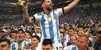 Lionel Messi na final da Copa do Mundo do Catar  Foto: Reprodu&ccedil;&atilde;o/@FIFAWorldCup/Twitter
