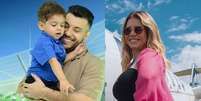 Murilo Huff comemorou o aniversário de Léo, seu filho com Marília Mendonça.  Foto: Reprodução, Instagram Stories / Purepeople