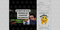 Áudio que circula nas redes engana ao afirmar que Bolsonaro proibiu passaporte diplomático e cidadania a políticos  Foto: Aos Fatos