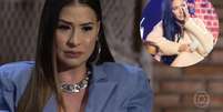 Simone chorou ao falar do fim da dupla com Simaria.  Foto: Divulgação, TV Globo / Purepeople