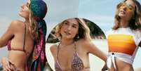 Biquíni boho, laranja e mais trends de moda praia: Sasha Meneghel inspira para o verão 2023 em fotos.  Foto: Divulgação, Água Doce Praia / Purepeople