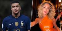 Mbappé e Rose Bertram estariam se relacionando (Fotos: FRANCK FIFE / AFP; Reprodução / Instagram Rose Bertram)  Foto: Lance!