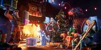 Natal é época de trocar presentes com as pessoas queridas, inclusive no mundo digital  Foto: Fortnite / Reprodução