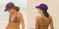Jade Picon foi flagrada na Praia da Barra da Tijuca, no Rio de Janeiro, nesta sexta-feira (23).  Foto: AGNews / Purepeople