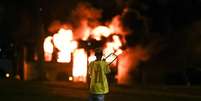 Bolsonaristas protestam contra eleição de Lula em Brasília  Foto: EPA / Ansa - Brasil