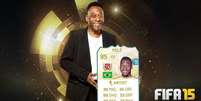Pelé revelando seu Overall no Ultimate Team de FIFA 15  Foto: EA / Divulgação
