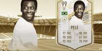 Card de Pelé chegou a ser negociado por mais de R$ 10 mil  Foto: EA / Divulgação