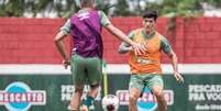 Cano treinou com bola no CT Carlos Castilho (Foto: Marcelo Gonçalves / Fluminense)  Foto: Lance!