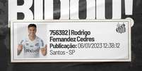 Foto: Divulga&ccedil;&atilde;o/Santos / Gazeta Esportiva