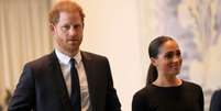 Príncipe Harry e Meghan Markle em evento  Foto: GETTY IMAGES NORTH AMERICA/AFP