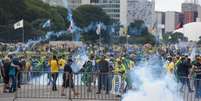 Bolsonaristas geram caos em Brasília em uma tentativa de golpe com a invasão do STF, Congresso Nacional e Palácio do Planalto. 08/01/2023  Foto: TON MOLINA/FOTOARENA/ESTADÃO CONTEÚDO