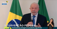 O presidente  ainda chamou de “aloprados” os grupos que contrariam os resultados das eleições  Foto: Reprodução/ YouTube TV BrasilGov