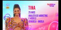 'BBB 23': Tina é anunciada no reality.  Foto: Divulgação, Globo / Purepeople