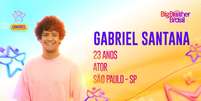 Gabriel Santana BBB 23 -  Foto: Divulgação Globo / Famosos e Celebridades