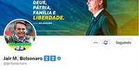 Bolsonaro mudou cargo no Twitter  Foto: Reprodução