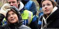 Greta Thunberg em Lützerath   Foto: DW / Deutsche Welle