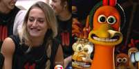 Bruna Griphao é comparada a galinha do "Fuga das Galinhas" pela web -  Foto: Reprodução TV Globo/DreamWorks / Famosos e Celebridades