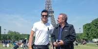 Thiago Salvático e Gugu Liberato em Paris  Foto: Reprodução/Instagram