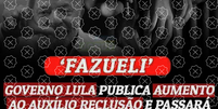 Print de postagem feita pelo parlamentar Carlos Jordy (PL-RJ). O texto diz: Fazueli. Governo Lula publica aumento ao auxílio reclusão e passará a ser de R$ 1754,18, maior que o salário mínimo que não teve aumento  Foto: Aos Fatos