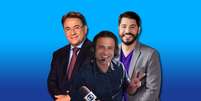 Borges, Poli e Costa: salário maior e mais prestígio fora da tela da Globo  Foto: Fotomontagem: Blog Sala de TV