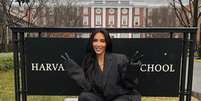 Kim Kardashian em Harvard  Foto: Instagram/@kimkardashian / Estadão