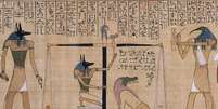 Ilustração de como pode ser o papiro descoberto  Foto: Reprodução / arkeonews