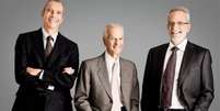 Carlos Alberto Sicupira (esq.), Jorge Paulo Lemann (centro) e Marcel Telles são os maiores acionistas do negócio  Foto: 3G Capital / BBC News Brasil