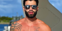 Gusttavo Lima de sunga: cantor voltou a causar nas redes sociais nesta terça-feira (24).  Foto: Reprodução, Instagram / Purepeople