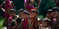 Comunidades que fazem parte da Reserva Yanomami enfrentam crise humanitária que tem como principal causa a expansão do garimpo ilegal  Foto: Andressa Anholete/Correspondente Getty Images / BBC News Brasil