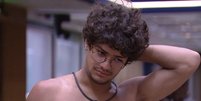 Gabriel Santana faz confusão e doa apenas 5 estalecas para a Xepa do 'BBB 23': "Sem querer''  Foto: Reprodução/TV Globo