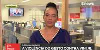 Flávia Oliveira disse estar exausta por testemunhar tanta violência e injustiça contra negros  Foto: Reprodução/TV