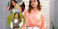 Fashionista, sim! Mel Maia aponta influência surpreendente do estilo de Guiga, de 'Vai na Fé' em seus looks.  Foto: Divulgação, TV Globo/Instagram @melissamelmaia / Purepeople