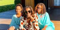Gl&oacute;ria Maria e as filhas Laura e Maria  Foto: Reprodu&ccedil;&atilde;o Instagram / Estad&atilde;o