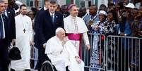 Papa Francisco durante visita a Kinshasa, na República Democrática do Congo
03/02/2023
REUTERS/Yara Nardi  Foto: Reuters