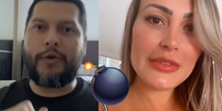 Andressa Urach vive mais um novo capítulo polêmico da separação de Thiago Lopes.  Foto: Reprodução, YouTube / Purepeople