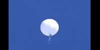 Balão chinês de alta altitude foi abatido pelos EUA no sábado (4)  Foto: Reprodução/Twitter