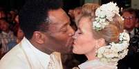 Pelé e Assíria tiveram um casamento midiático que durou 14 anos  Foto: Reprodução