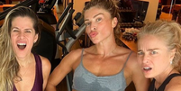 Angélica, Grazi Massafera e Ingrid Guimarães se encontraram nesta sexta-feira (10) para um treino intenso ao lado do personal trainer Chico Salgado.  Foto: Reprodução, Instagram / Purepeople