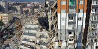 Edifício colapsado na província de Antakya   Foto: DW / Deutsche Welle