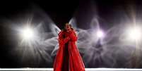 Rihanna brilhou no show do Super Bowl  Foto: Reuters