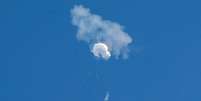 Balão chinês foi abatido sobre o oceano Atlântico  Foto: Reuters / BBC News Brasil