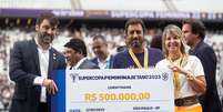 Corinthians foi campeão da Supercopa com premiação recorde de R$ 500 mil  Foto: Adriano Fontes/CBF