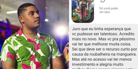 Guilherme recebeu apoio de outros mangueirenses após críticas  Foto: Reprodução / Instagram/Twitter