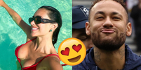 Neymar e Bruna Biancardi encantam internautas na manhã desta quarta-feira (22) com uma série de fotos românticas.  Foto: Reprodução, Instagram | Getty Images / Purepeople