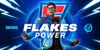 Mais famoso streamer de Fortnite no Brasil, Flakes Power vai ganhar sua própria skin no game  Foto: Epic Games / Divulgação