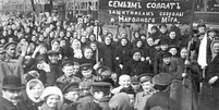 Greve de operárias na Rússia em 8 de março de 1917 foi a semente da criação do Dia Internacional da Mulher  Foto: Wikimedia Commons